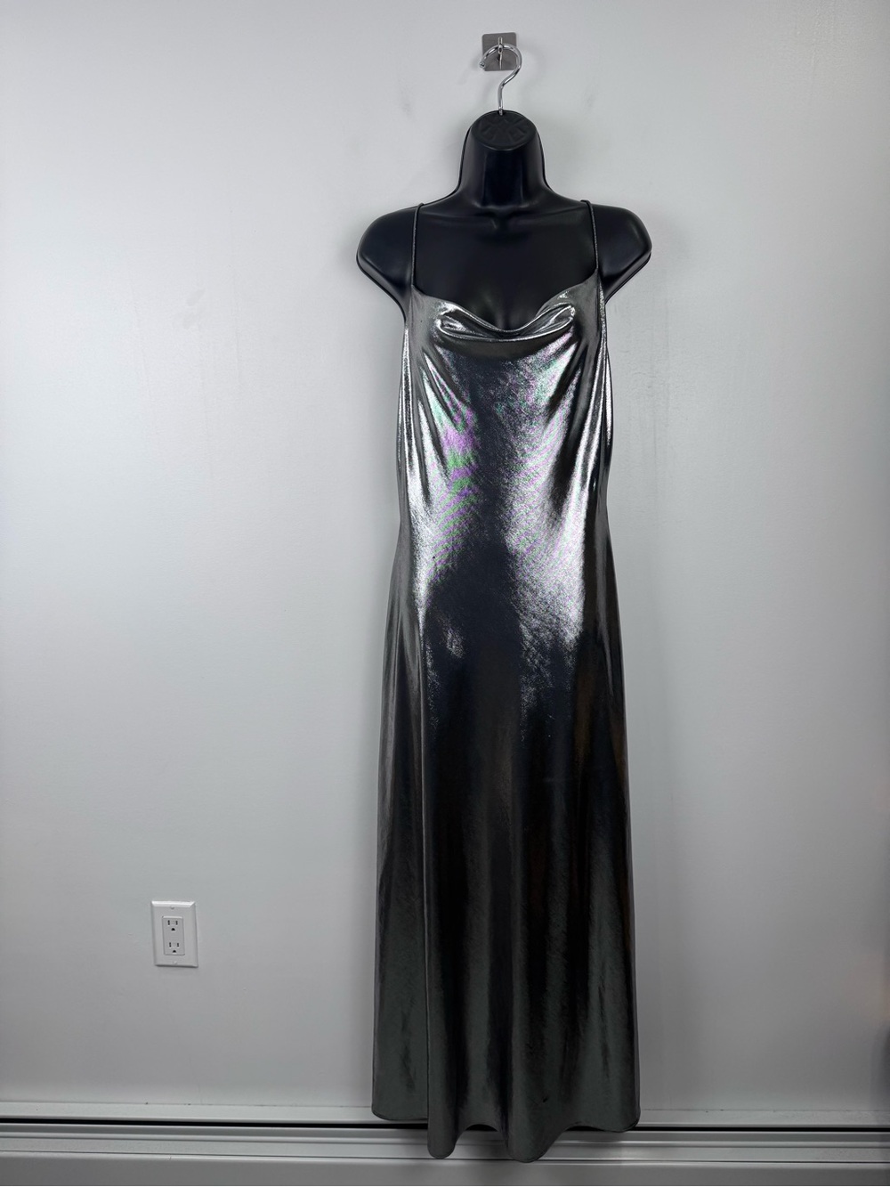 Ronny Kobo‎ Women Aiysha Dress Gunmetal Size Large